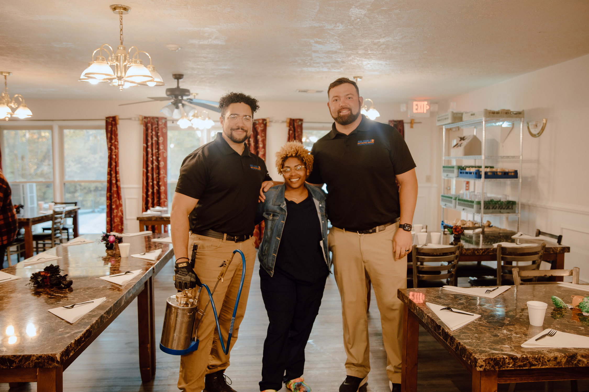 Commercial pest control team