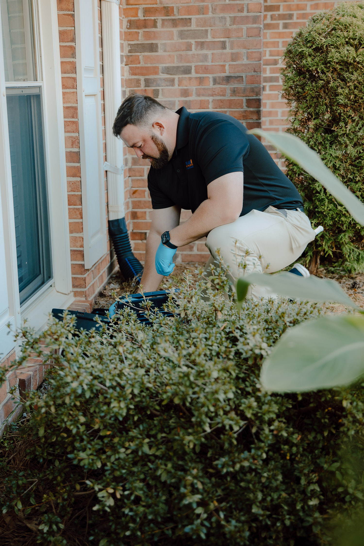 Residential pest control treatment
